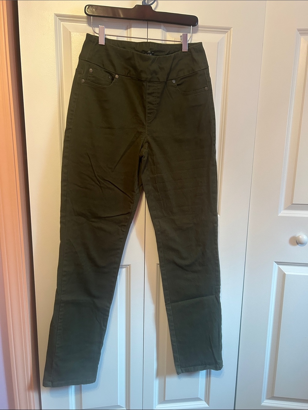 Chadwicks Olive Green Straight Leg Jeans